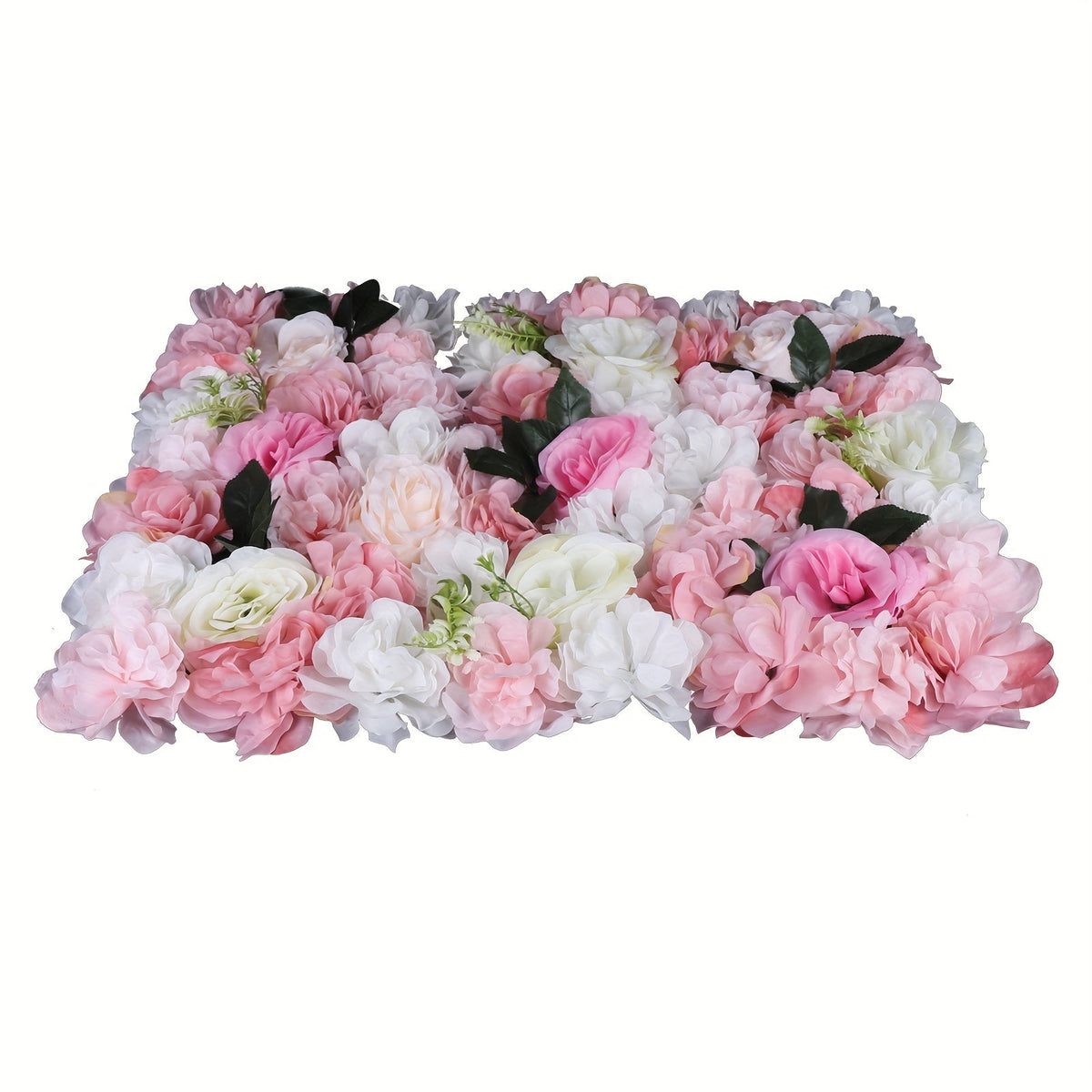 CNCEST 12pcs 3D Fabric Artificial Dahlia Flower Panels with Back Girds - Easy Install for Wedding and Engagement Decor, Summer Floral Wall Mats, No Electricity Needed