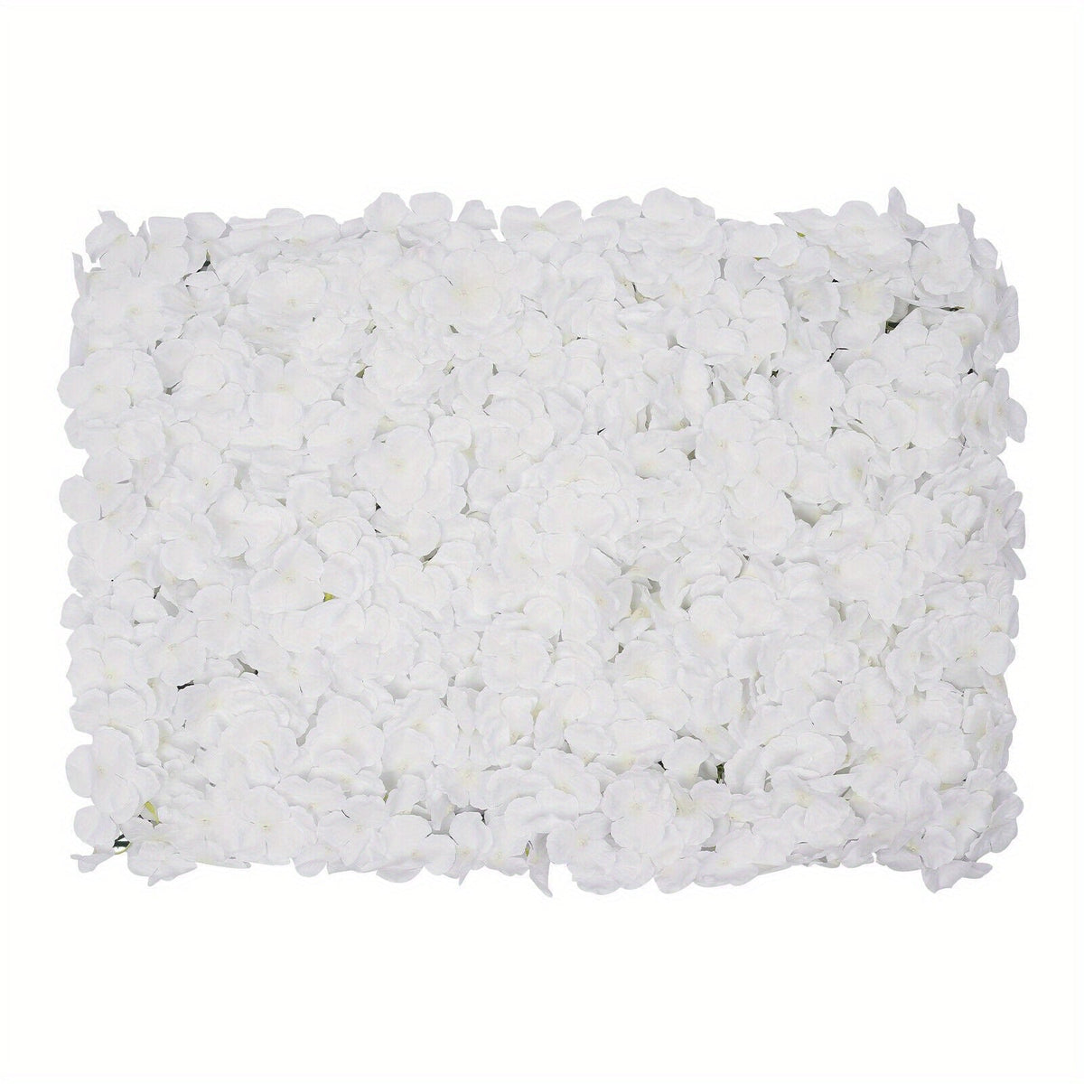 20Pcs Flower Panel Artificial Flower Wall Panel White Flower Backdrop Wall Decor