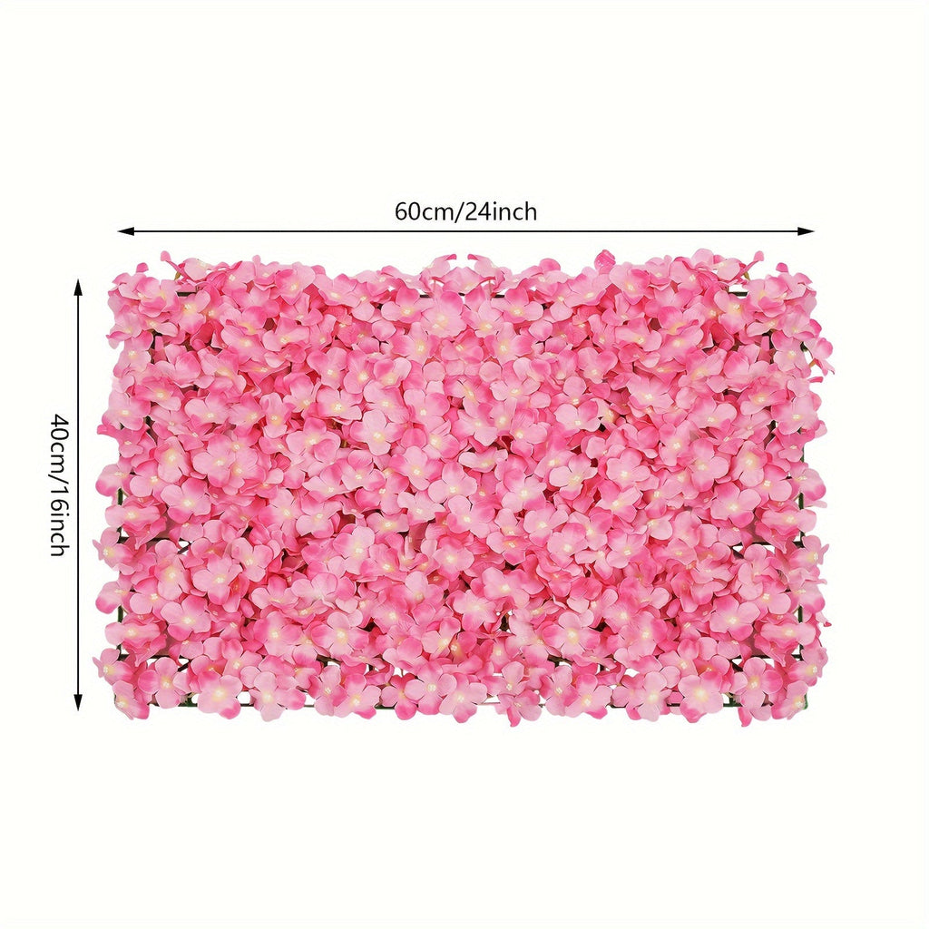 20pcs Whimsical Pink Artificial Flower Wall Set - Exquisite Romantic Backdrop Decor with Quick and Easy Installation, Durable and Reusable Design - Perfect for Weddings, Parties, Home Decor, and Special Events