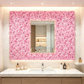 8pcs Light Pink Artificial Hydrangea Flower Wall Panel, 3D Dense Flower Backdrop, Reusable Floral Wall Decor for Wedding Ceremony, Birthday Party, Gender Reveal, Photo Booth, Indoor & Outdoor Events