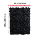 3D Flower Wall Backdrop 12 Pcs 15×15 Inch Black Dahlia
