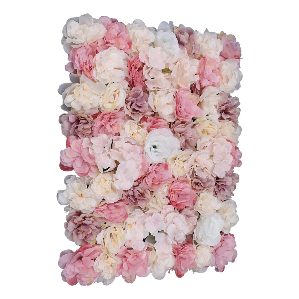 Artificial Luxury‌ Flower Wall Panels, Gorgeous 3D Silk Floral Backdrop for Wedding, Baby Show, Party and Home Decor, Quick Assembly/Storage, Both Eco ＆ Pet Friendly