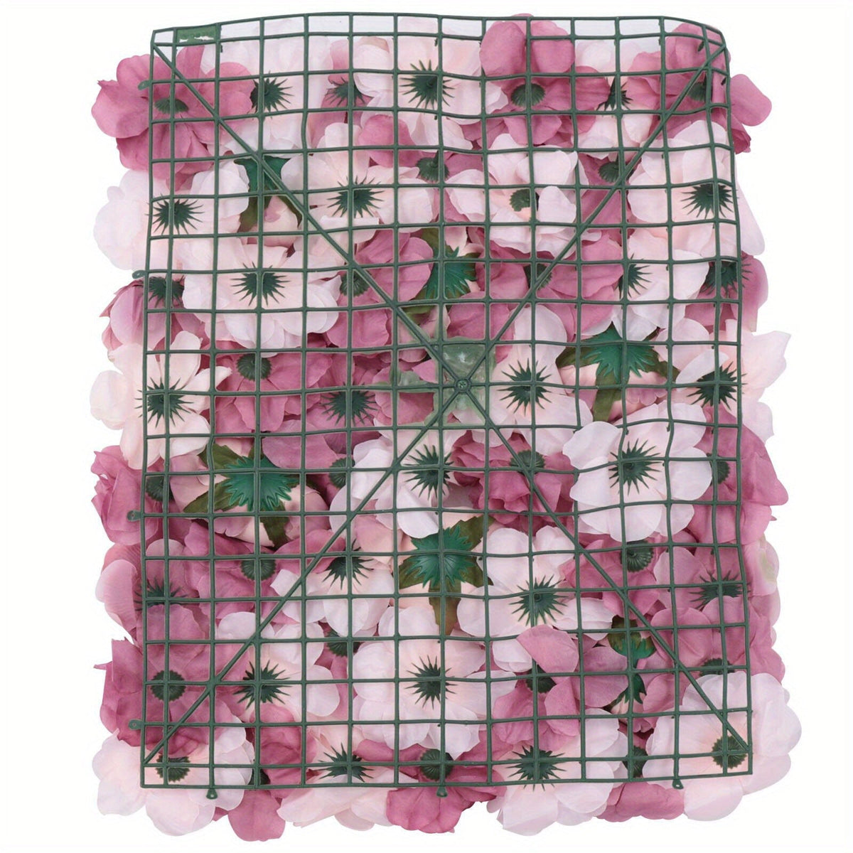 Elegant Rose and Dahlia Flower Wall Panels for Wedding and Party Decor - Realistic and Durable Artificial Flowers in Mauve and Pink, Perfect for Home, Church, Stage, and Event Backgrounds