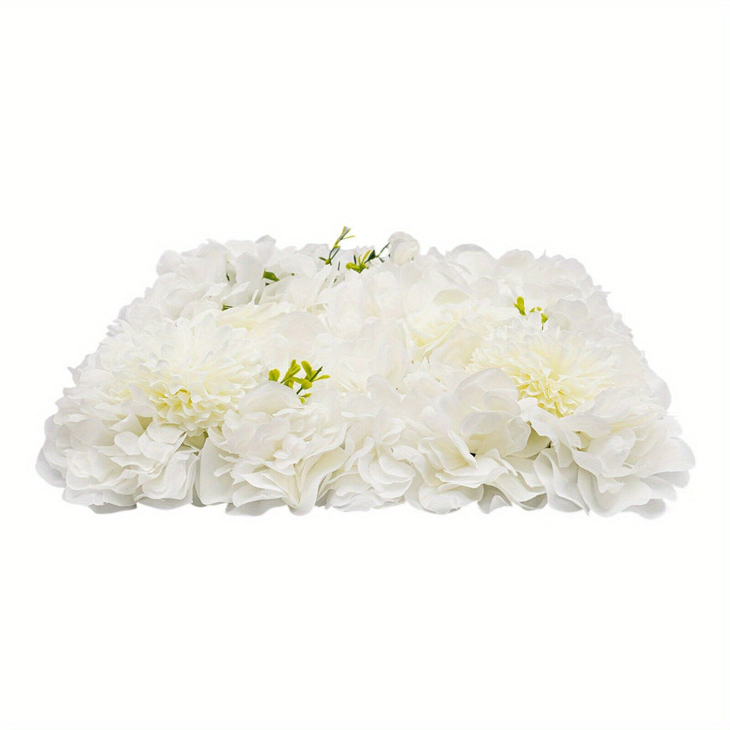 CNCEST 12pcs Flower Wall Panels, Artificial Flower Wall Panel, Suitable for Porch, Balcony, Garage, Terrace