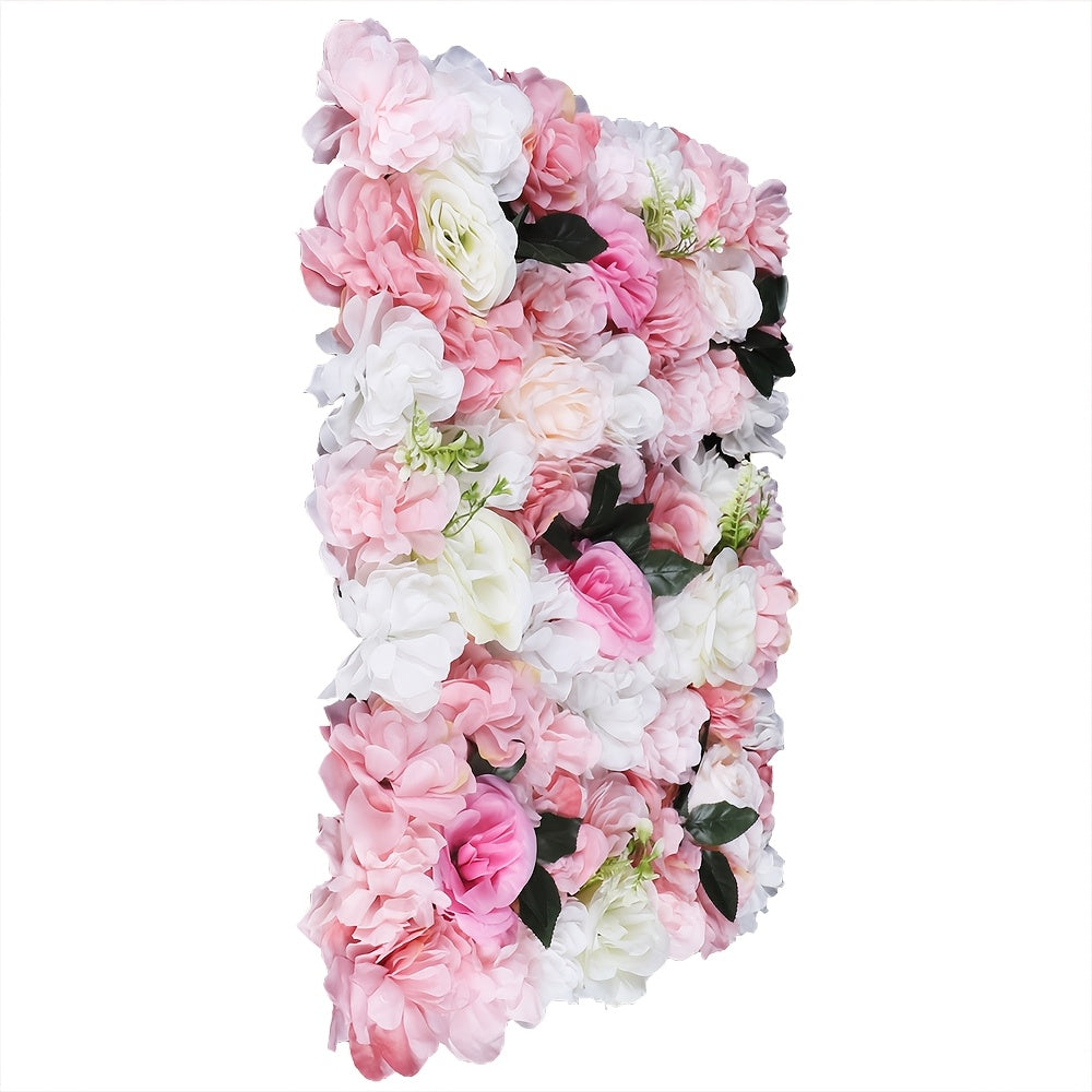 CNCEST 12pcs 3D Fabric Artificial Dahlia Flower Panels with Back Girds - Easy Install for Wedding and Engagement Decor, Summer Floral Wall Mats, No Electricity Needed