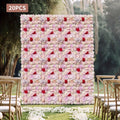 20pcs Pack Artificial Flower Wall Panels Suitable for Outdoor/Indoor Privacy Screen, Fence Covering & - Realistic Silk Flower Panels with Light Pink Roses, Light Yellow Suitable for Garden, Backyard, Weddings, Parties - HomeEcho